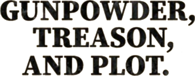 Gunpowder, Treason and Plot - Clear Logo