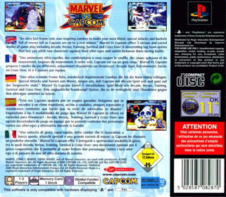 Marvel vs. Capcom: Clash of Super Heroes - Box - Back Image