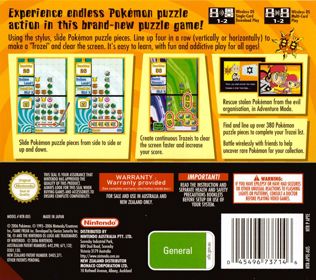 Pokémon Trozei! - Box - Back