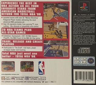 NBA ShootOut 98 - Box - Back
