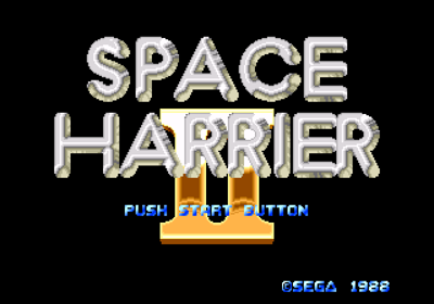 Space Harrier II - Screenshot - Game Title Image