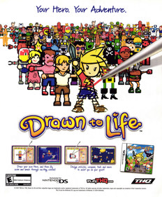Drawn to Life - Advertisement Flyer - Front