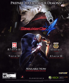 Devil May Cry 4 - Advertisement Flyer - Front