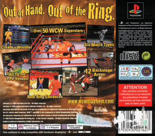 WCW Mayhem - Box - Back Image