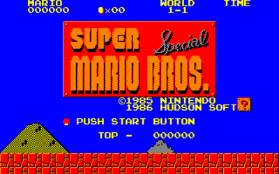 Super Mario Bros. Special - Screenshot - Game Title Image