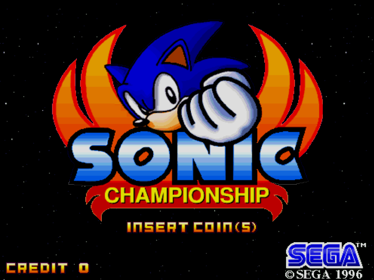 Sonic Championship - Screenshot - Game Title