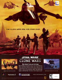 Star Wars: The Clone Wars - Advertisement Flyer - Front
