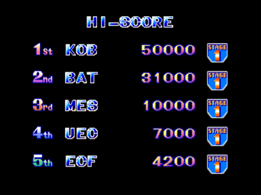 Eco Fighters - Screenshot - High Scores