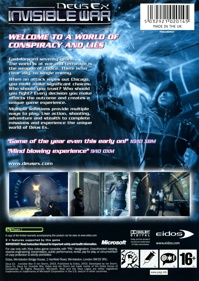 Deus Ex: Invisible War - Box - Back