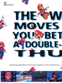 Super Mario 64 - Advertisement Flyer - Front