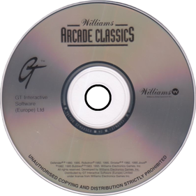Williams Arcade Classics - Disc Image