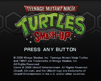 Teenage Mutant Ninja Turtles: Smash-Up - Screenshot - Game Title