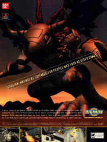 Digimon World - Advertisement Flyer - Front