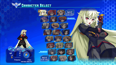 Arcana Heart 3 LOVEMAX SIXSTARS!!!!!! XTEND - Screenshot - Game Select