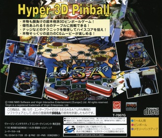 hyper 3-D Pinball - Box - Back Image