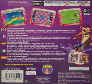 Crash Bandicoot Purple: Ripto's Rampage - Box - Back