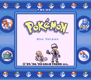 Pokémon Blue Version - Screenshot - Game Title