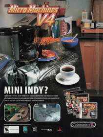 Micro Machines V4 - Advertisement Flyer - Front