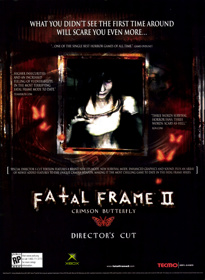 Fatal Frame II: Crimson Butterfly: Director's Cut - Advertisement Flyer - Front