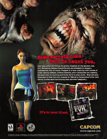 Resident Evil 3: Nemesis - Advertisement Flyer - Front