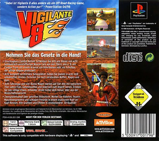 Vigilante 8 - Box - Back