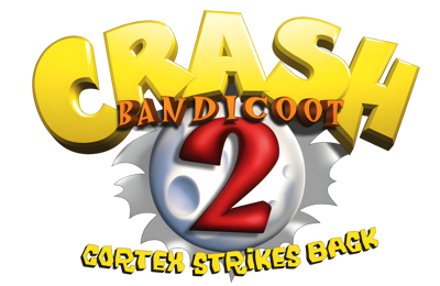 Crash Bandicoot 2: Cortex Strikes Back - Clear Logo