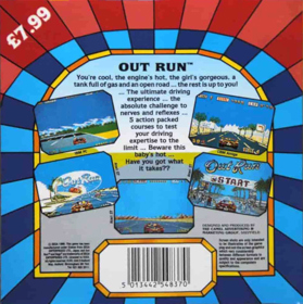 Out Run - Box - Back