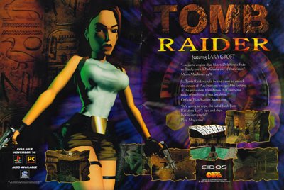 Tomb Raider (1996) - Advertisement Flyer - Front