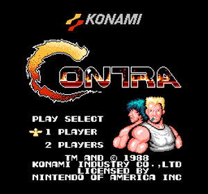 Contra - Screenshot - Game Title