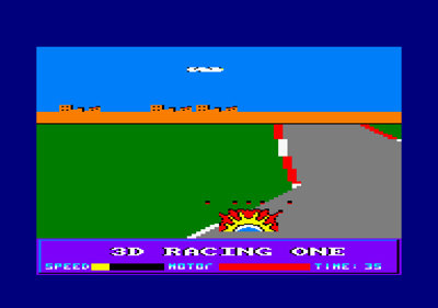 3D Racing One - Screenshot - Game Over