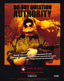Dark Summit - Advertisement Flyer - Front