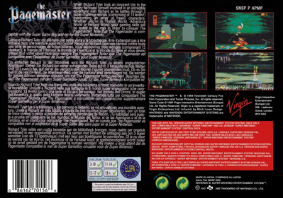 The Pagemaster - Box - Back Image
