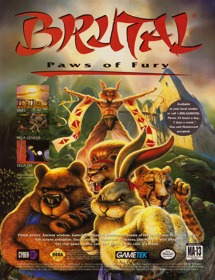 Brutal: Paws of Fury - Advertisement Flyer - Front