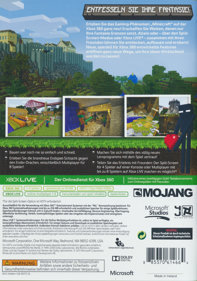 Minecraft: Xbox 360 Edition - Box - Back