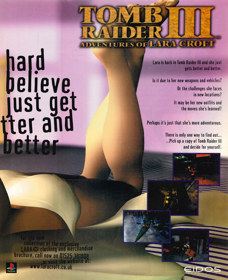 Tomb Raider III: Adventures of Lara Croft - Advertisement Flyer - Front