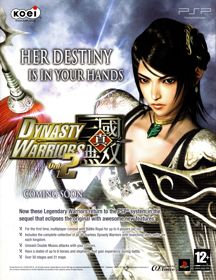 Dynasty Warriors Vol. 2 - Advertisement Flyer - Front