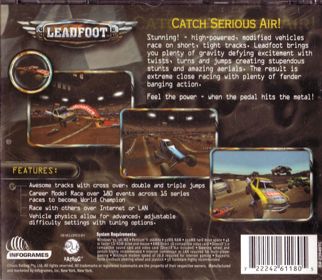 Leadfoot: Stadium Off Road Racing - Box - Back