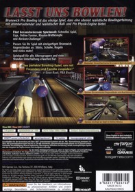 Brunswick Pro Bowling - Box - Back