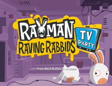 Rayman: Raving Rabbids: TV Party - Screenshot - Game Title