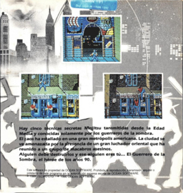 Shadow Warriors - Box - Back