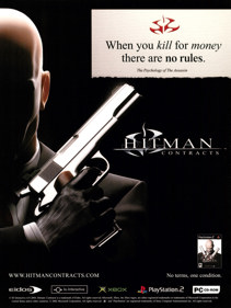 Hitman: Contracts - Advertisement Flyer - Front