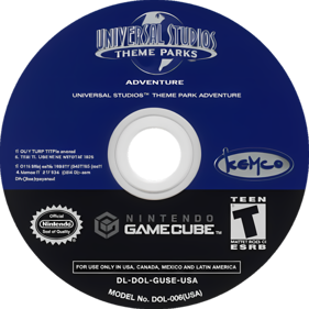 Universal Studios Theme Park Adventure - Disc