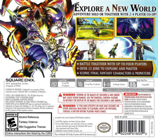Final Fantasy: Explorers - Box - Back Image