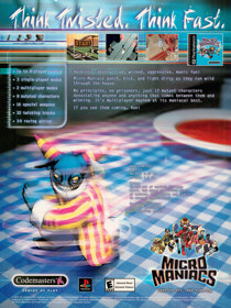 Micro Maniacs Racing - Advertisement Flyer - Front