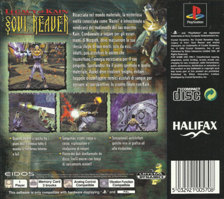 Legacy of Kain: Soul Reaver - Box - Back
