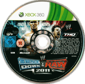 WWE SmackDown vs. Raw 2011 - Disc