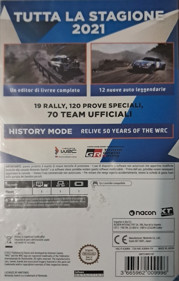 WRC 10: The Official Game - Box - Back