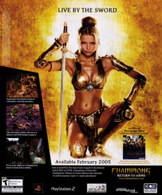 Champions: Return to Arms - Advertisement Flyer - Front