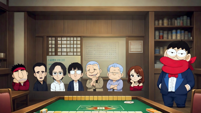 Kindai Mahjong Special - Fanart - Background