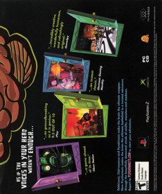 Psychonauts - Advertisement Flyer - Front